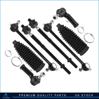 For 2011-2018 Ford Fiesta 8Pcs Front Tie Rod End Sway Bar Rack and Pinion Bellow - Image 1 of 4