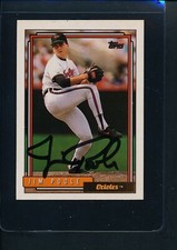 1992 Topps #683 Jim Poole Orioles Signed Auto *49205