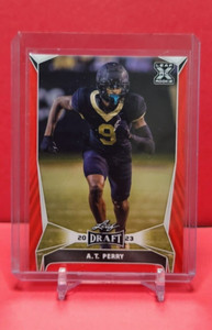 2023 Leaf Draft Football A.T. Perry Red #39