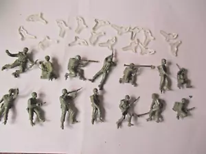 1/76 72 FUJIMI PREISER 14 FIGURINES US INFANTERIE AMERICAINS WWII NON AIRFIX - Imagen 1 de 1
