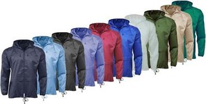 New Lightweight Unisex Kagoul Rain Coat Jacket Mac Kagool Cagoule S-XXL