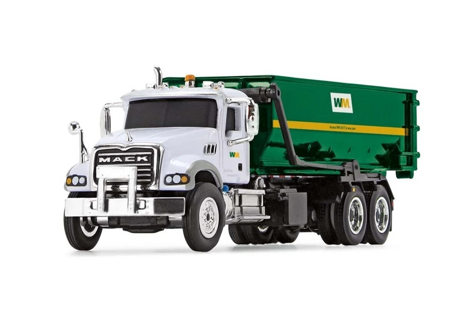 First Gear 80-0356D Mack Granite MP con contenedor de residuos de bañera enrollable Mgt. 1/87 sin usar, en caja Foto 1 de 1