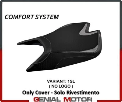 Rivestimento sella Leon Comfort System Argento (SL)T.I..per APRILIA RSV4 2021 Foto 1 de 2