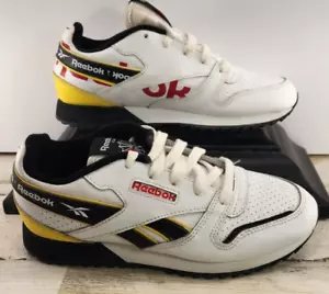 Reebok Classic Leather Ripple Schuhe weiß/primal/rot/gelb EG5242 Größe 3 - Bild 1 von 10