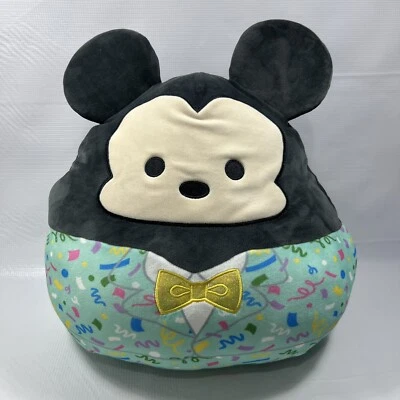 Squishmallow Mickey Mouse New Years Confetti 16” Kellytoy Large  - Image 1 of 4