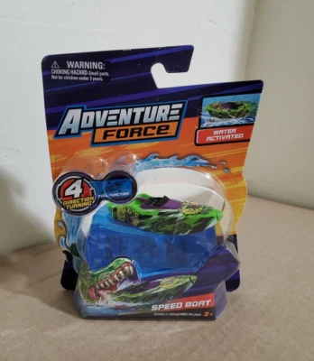 Adventure Force Speed Boat Green Water Activated 4 Direction Turning Zuru Boat - Image 1 of 4