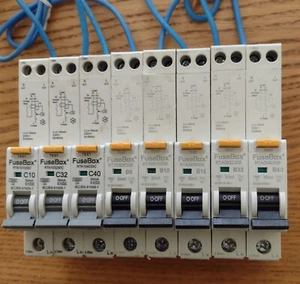 Fusebox RCBO 30mA 40A, 32A, 16A, 6A. Type A Curve B & C 6k ! Live tested ! RTA06 - Picture 1 of 11