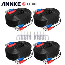 ANNKE 25/50/60/100/150ft Extension DC BNC Power Cable for Security Camera System