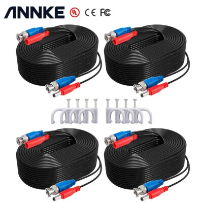 ANNKE 25/50/60/100/150ft Extension DC BNC Power Cable for Security Camera System - Image 1 of 4