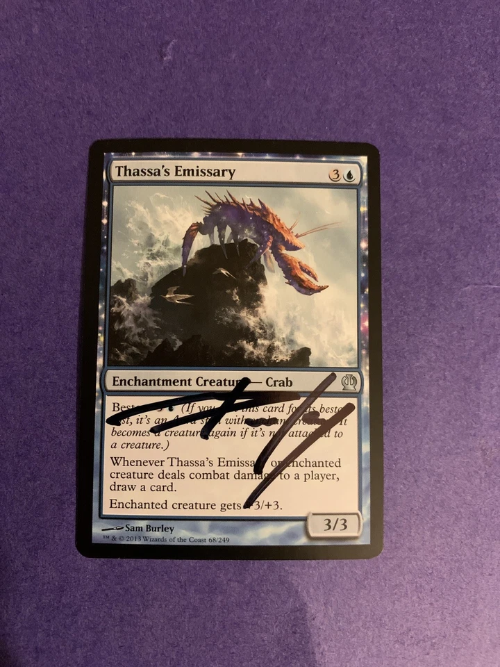 MTG Magic Thassa’s Emissary Signed Artist Proof X1 Theros Sam Burley - Image 1 of 2