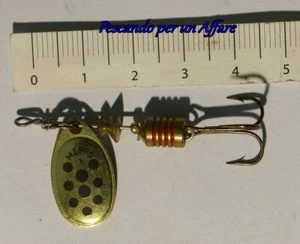 MEPPS AGLIA cucchiaino spinning trota,paletta oro/punti neri-made in France - Imagen 1 de 2