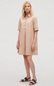 Cos Size 44 Cotton Poplin Dress With Pockets - Picture 1 of 7
