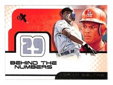 Adrian Beltran 2001 Fleer E-X Behind The Numbers Game Jersey Dodgers 77731