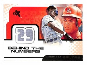 Adrian Beltran 2001 Fleer E-X Behind The Numbers Game Jersey Dodgers 77731