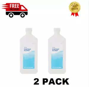 (2 PACK ) 70% Isopropyl Alcohol Antiseptic, 32 Fl Oz - Picture 1 of 6