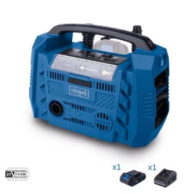 Compressore mobile 20v batteria 2.0Ah + caricabatteria ixes Scheppach airforce6 - Image 1 of 4