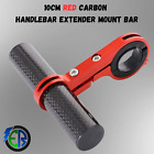 Bicycle Handlebar Mount Bracket Carbon RED Extender For Bicycle EBike Scooter