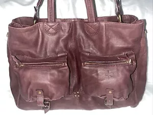 Jerome Dreyfuss MAX Purple Soft Leather Large Tote Purse - Picture 1 of 23