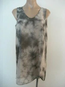 Túnica Top EILEEN FISHER Algodón Cristalino Seda Cuello en V Redondeado S Nueva con Etiquetas $178 - Imagen 1 de 7