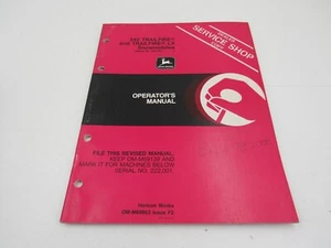John Deere 340 TRAILFIRE and LX Snowmobiles Operator's Manual OMM69603 - Picture 1 of 3