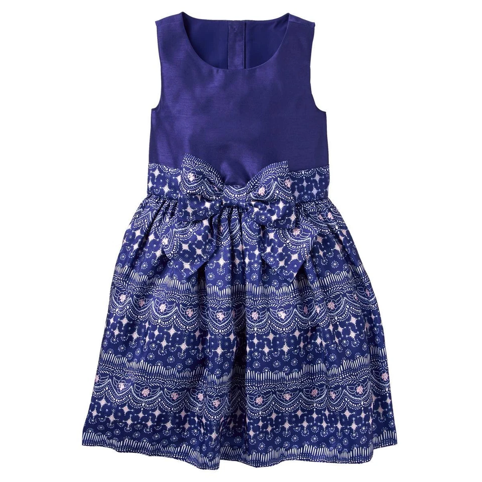 NWT Gymboree Holiday Dress up Floral Dupioni Dress Girls 4,5,6 - Image 1 of 1