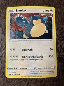 Snorlax SWSH119 HOLO RARE Pokemon Black Star Promo NM 2021 Card TCG - Picture 1 of 1