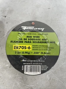 Carrete de acero dulce Forney MIG Wire paquete de 2 libras ER70S-6 42291 0,030" diámetro genuino OEM - Imagen 1 de 2
