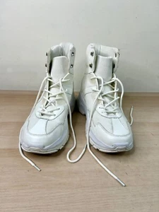 ASOS DESIGN White/Off White High Top Sneaker Chunky Sole Men’s Sz 13 - Picture 1 of 5