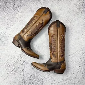 Vintage Buffalo Mexico Handmade Western Cowgirl Boots US6 EU36 22cm - Picture 1 of 20
