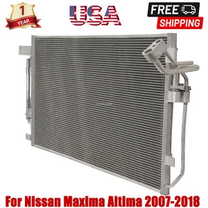 73639 AC Condenser with Receiver Drier for Nissan Altima Maxima 27.44x16.19x0.63 - Picture 1 of 7