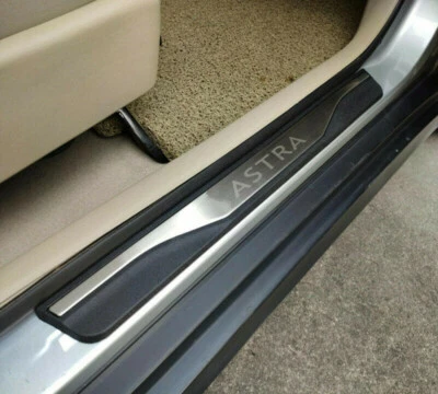 For Opel Astra 2014-2023 Door Sill Pedal Scuff Plate Cover ABS Plastic Steel - Image 1 of 4