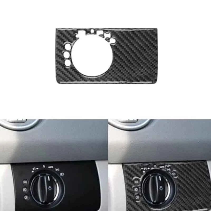 Cubierta embellecedor faro control tipo B fibra de carbono 06-11 para Mercedes Benz clase M Foto 1 de 4