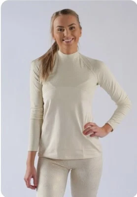 Camisa de entrenamiento para mujer Nike Pro Metalic Sparkle LS, talla XL AO9226-258 Foto 1 de 4