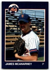 1988 Grand Slam Baseball Card James McAnarney Columbia Mets #8