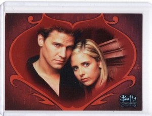 2003 Buffy the Vampire Slayer Connections Promos #Pi Angel and Buffy