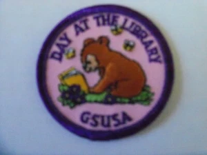 Patch Vintage Girl Scout - Giornata in Biblioteca GSUSA - Foto 1 di 1