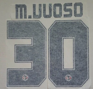 Aguilas America Mexico Matias Vuoso #30 Lettering for Soccer Jersey  - Picture 1 of 2