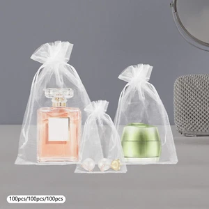300Pcs Organza Fruit Protecting Bags Mesh Barrier Bag,Fruit Tree Netting Cover - Picture 1 of 15