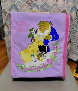 SELTEN! Vintage Disney Beauty and the Beast Wiz Too Umschließtasche Rucksack 1990er - Bild 1 von 10