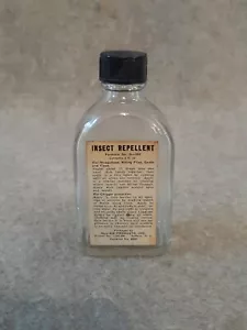 Vintage Fish & Tackle Angelglas Flasche Werbung Insektenkäfer Allied Corp - Bild 1 von 8