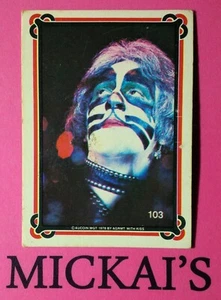 KISS DONRUSS TRADING CARD 1978 AUCOIN SERIES 2 - NUMBER 103 - PETER CRISS - Foto 1 di 2
