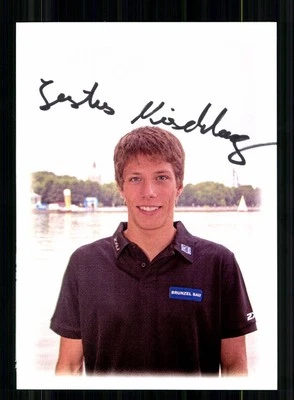 Justus Nieschlag Autogrammkarte Originial Signiert Triathlon + A 246240 - Bild 1 von 2
