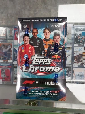 2024 Topps Chrome F1 Formula 1 Hobby Box Factory Sealed Brand New 12 Packs Per - Image 1 of 3