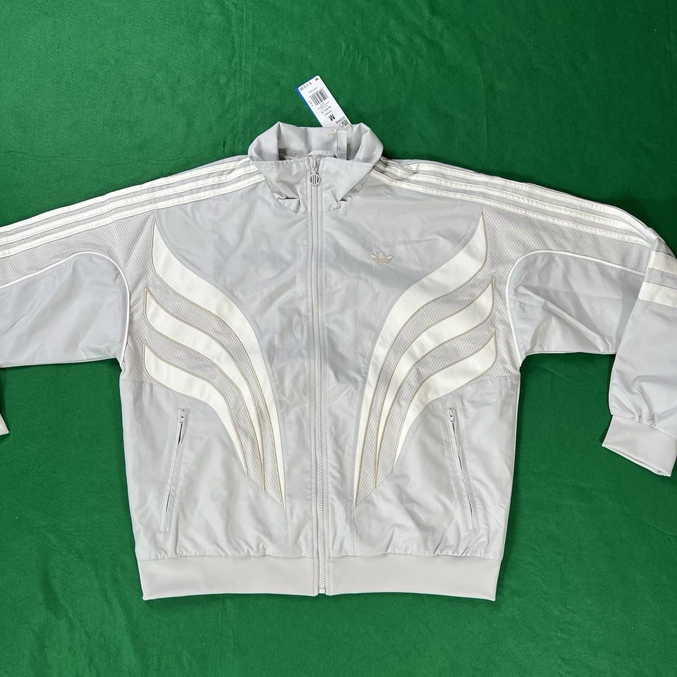 Adidas Originals Trefoil Q3 Atlanta Track Jacket Grey/White Mens XL IZ2600
