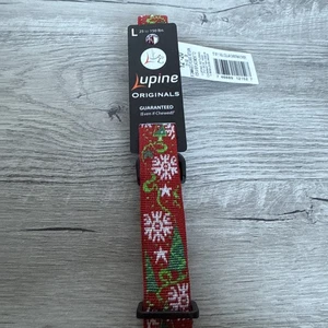 Lupine Pet Christmas Dog Collar Christmas Cheer 12-20 Inch Large Dog 1 In Wide - Picture 1 of 6