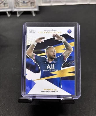 2021-22 Topps Paris Saint-Germain Team Set Signature Celebrations Neymar Jr #33 - Image 1 of 2