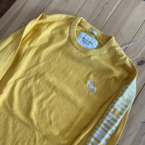 Abercrombie & Fitch Camicia Uomo XL Giallo Cotone Muscolo Girocollo Manica Lunga Y2K - Foto 1 di 9