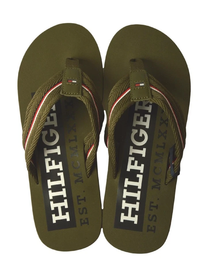Tongs homme TOMMY HILFIGER pantoufle sea pool flip flop beachwear article FM0FM0 - Photo 1/1