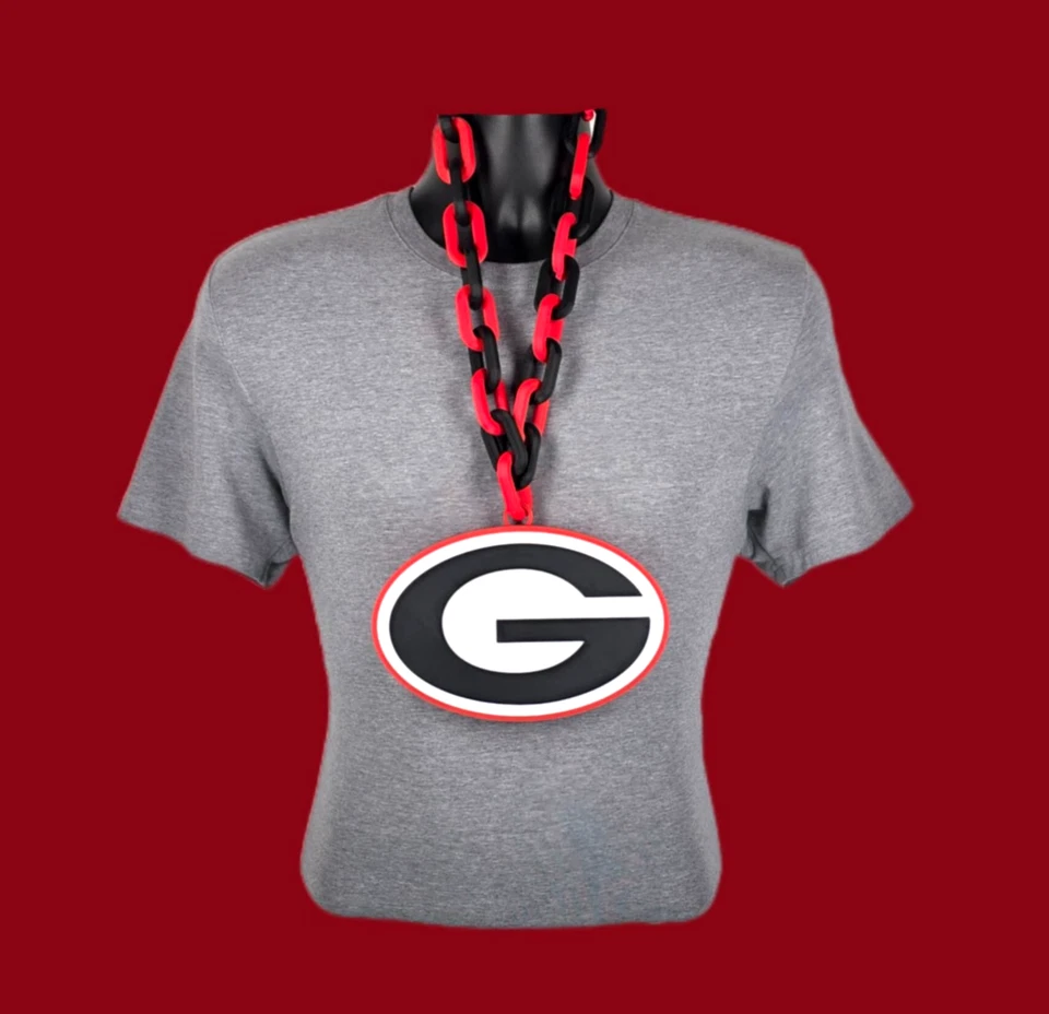 Georgia Bulldogs Fan Chain Pendant Necklace NCAA College Football Christmas gift - Image 1 of 1