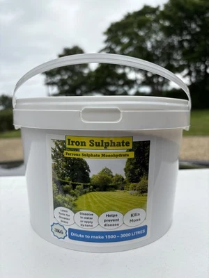 Iron Sulphate Granules - Moss Killer Lawn Tonic Greener Grass- 1KG